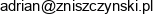Caeli Adrian Zniszczynski Email address