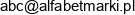Alfabet Marki Adres e-mail