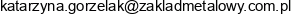 Zaklad Metalowy Gorzelak Ii Adres e-mail