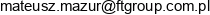 Mateusz Mazur Email address