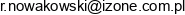 Robert Nowakowski Izone Training Centre Email address