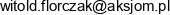 Aksjom Doradztwo Aktuarialne Witold Florczak Email address