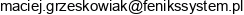 Feniks System Maciej Grzeskowiak Email address