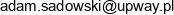 Adam Sadowski Upway Email address