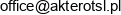 Aktero Tsl Adres e-mail