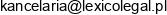 Lexico Legal Group Kancelaria Radcow Prawnych Francka Gonera Strzelec Adres e-mail
