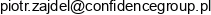 Confidence Group Piotr Zajdel Email address