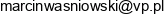 Marcin Wasniowski Email address