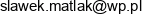 Sklep Chemiczny Slawomir Matlak Email address