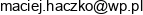 Robex Maciej Haczko Email address