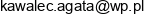 Mk3d Druk 3d Agata Kawalec Email address