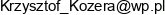 Krzysztof Kozera Email address