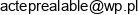 Acte Prealable Email address
