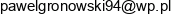 Firma Uslugowo Handlowa Krzak Pawel Gronowski Email address