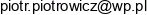 Piotrowicz Engineering Email address