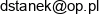 Advice Dariusz Stanek Email address