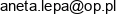 Aneta Lepa Marciniak Email address