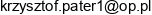 Krzysztof Pater Email address