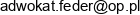 Kancelaria Adwokacka Lukasz Feder Email address