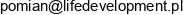 Pawel Pomian Life Development Email address