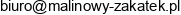 Malinowy Zakatek Email address
