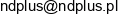 Nd Plus Spolka Z Ograniczona Odpowiedzialnoscia Spolka Komandytowo Akcyjna Email address