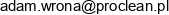 1 Cleantime S C Adam Wrona 2 Agachem S C Email address