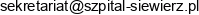 Szpital Chorob Pluc W Siewierzu Adres e-mail