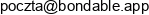 Bondable Email address