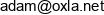 Oxla Adres e-mail