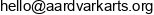 Aardvark Arts Email address