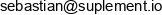 Suplement Io Email address