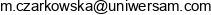 Uniwersam Email address