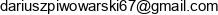 Darkos Dariusz Piwowarski Email address