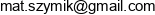 Mateusz Szymik Email address