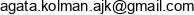 Agata Kolman Ajk Email address