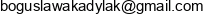 Boguslawa Kadylak Adres e-mail