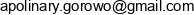 Apolinary Email address