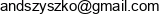 Andrzej Szyszko Email address