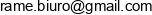 Rame Email address