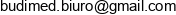 Budimed Email address