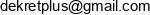 Dekret Plus Adres e-mail