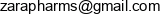 Zarapharm Adres e-mail