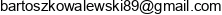 Bartosz Kowalewski Email address
