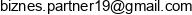 Biznes Partner Email address