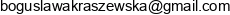 Apteka W Rynku Boguslawa Kraszewska Email address