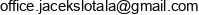 Jacek Slotala Email address
