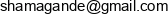 Shamagande Email address