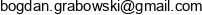 Bproject Bogdan Grabowski Email address