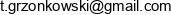Tomasz Grzonkowski Web Development Email address